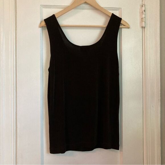 Chico's Travelers Slinky Dark Brown Sleeveless Top Size 2 (Medium) - Picture 2 of 3